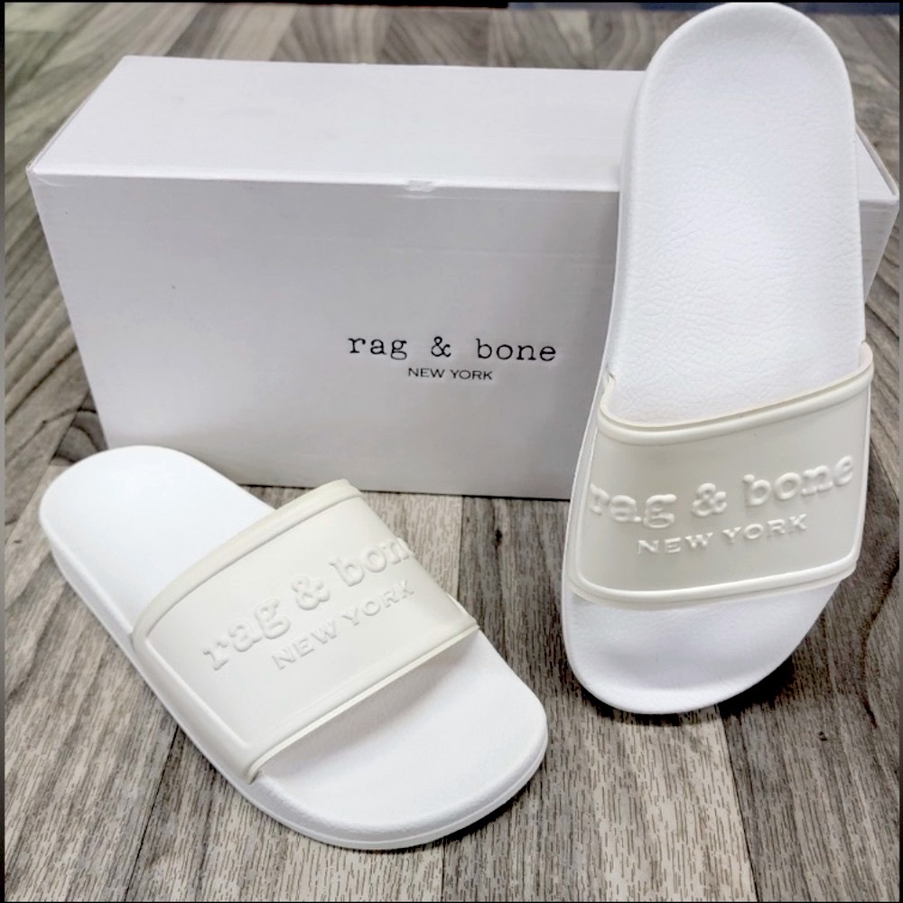 💕🎉HPick🎉RAG & BONE WOMEN’S POOL SLIDES SLIP-ONS Sandals Size - Various BNIB - Picture 1 of 15